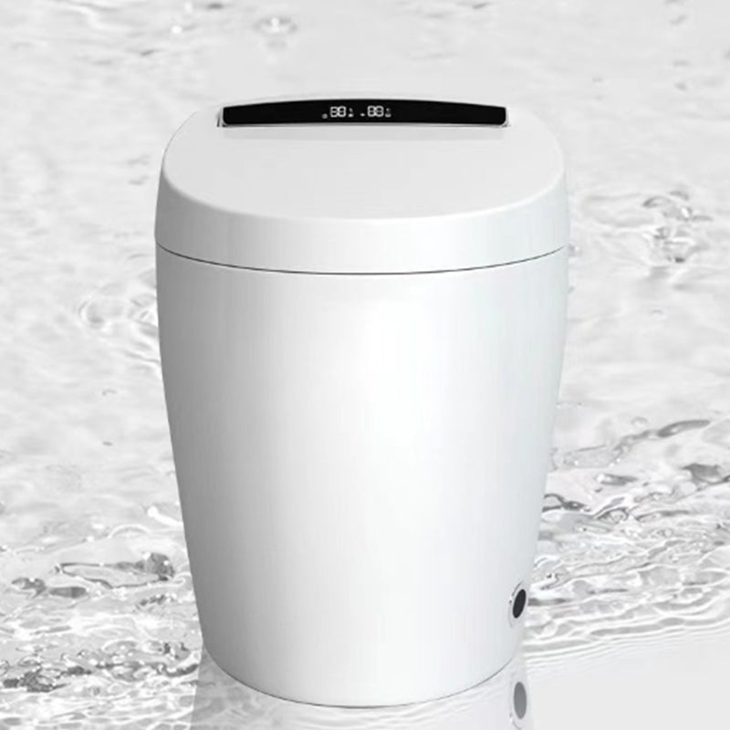 Modern Floor Mounted Flush Toilet White Siphon Jet Toilet Bowl with Seat for Washroom