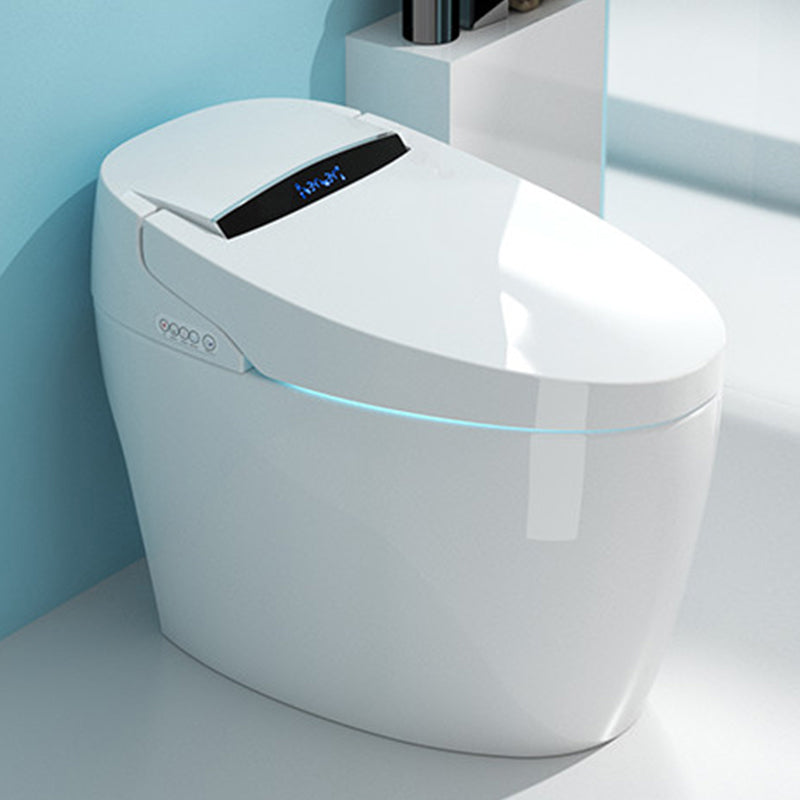 Modern Floor Mounted Flush Toilet Siphon Jet White Toilet Bowl with Seat for Washroom