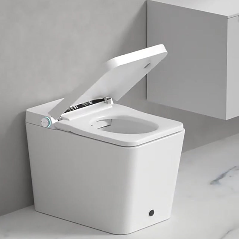 Modern Floor Mount Flush Toilet Siphon Jet Urine Toilet with Seat for Washroom