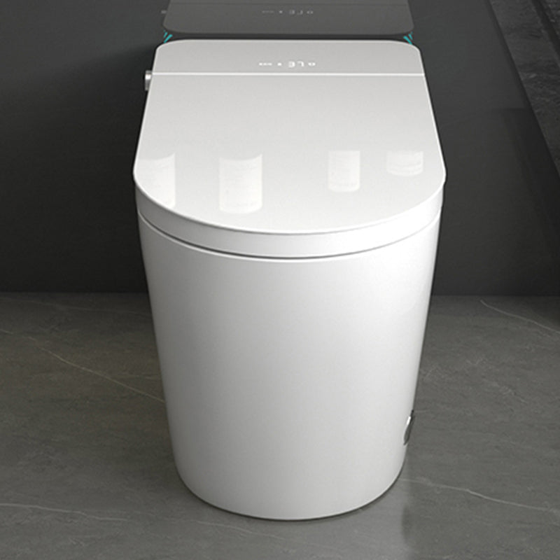 Modern Floor Mounted Flush Toilet Siphon Jet Urine Toilet with Heated Seat for Washroom