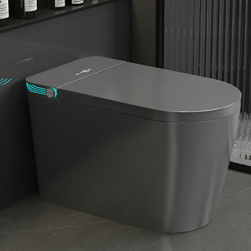 Modern Floor Mounted Flush Toilet Siphon Jet Urine Toilet with Heated Seat for Washroom