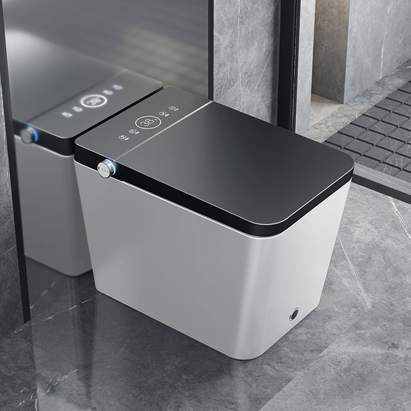 Modern Floor Mounted Flush Toilet Heated Seat Included Urine Toilet for Bathroom