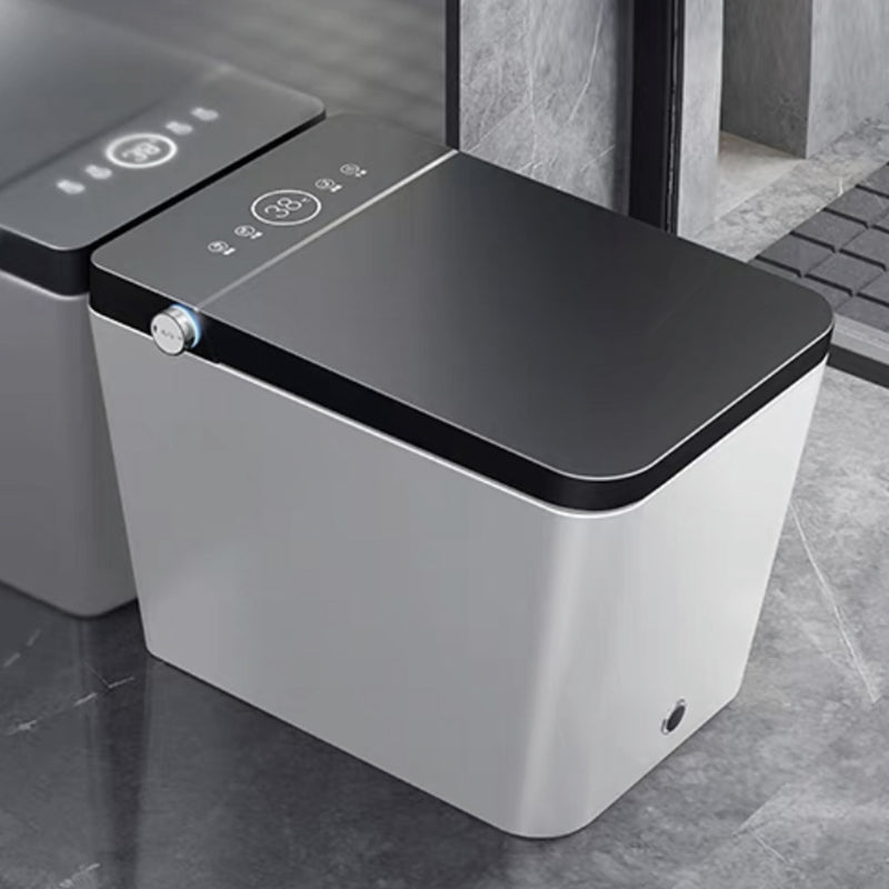 Modern Floor Mounted Flush Toilet Heated Seat Included Urine Toilet for Bathroom