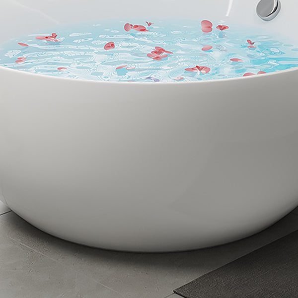 Antique Finish Round Soaking Bath Stand Alone Modern Bath Tub