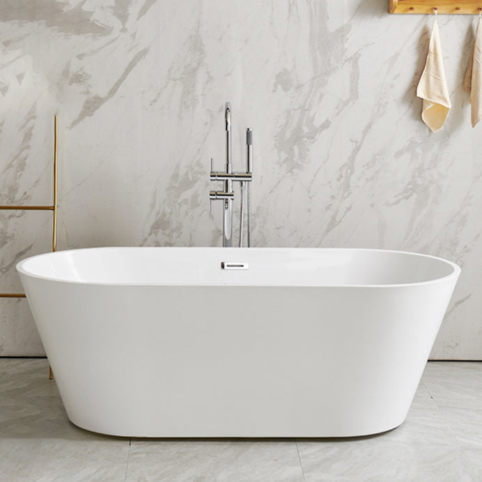 Modern Oval Freestanding Bathtub Antique Finish Soaking Bath Tub