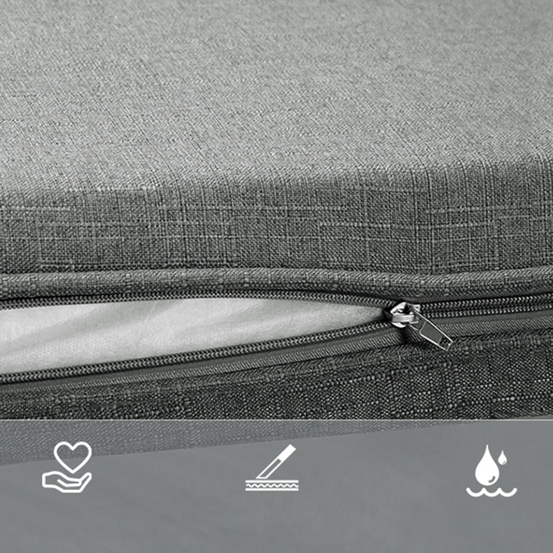 Contemporary Foldable Futon Sleeper Metal Futon and Mattress