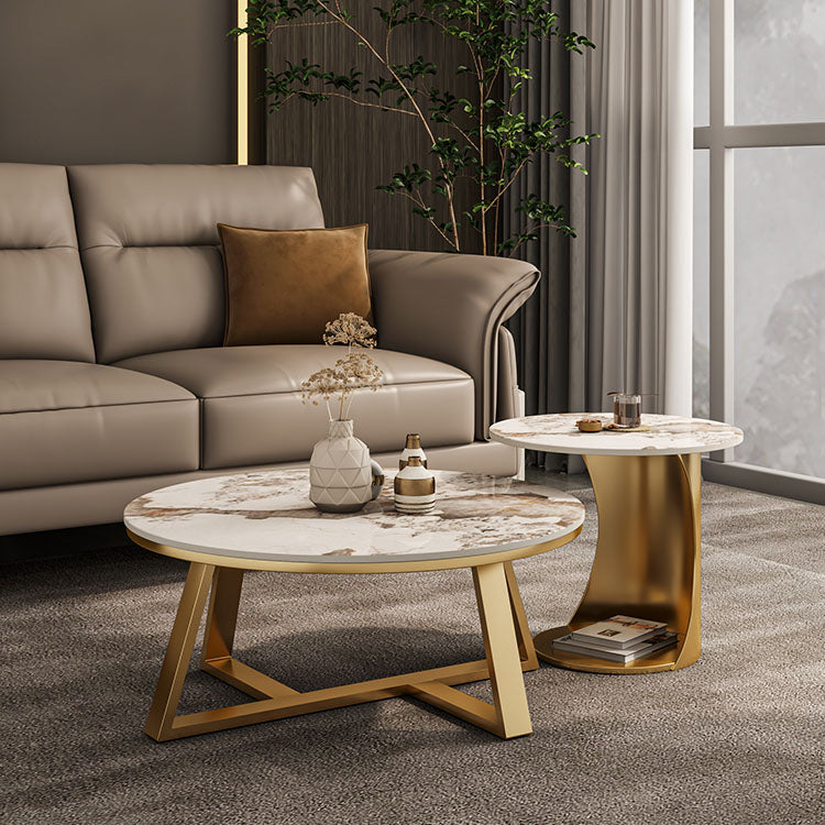 Frame Round Coffee Table Slate Top Coffee Coffee or End Table