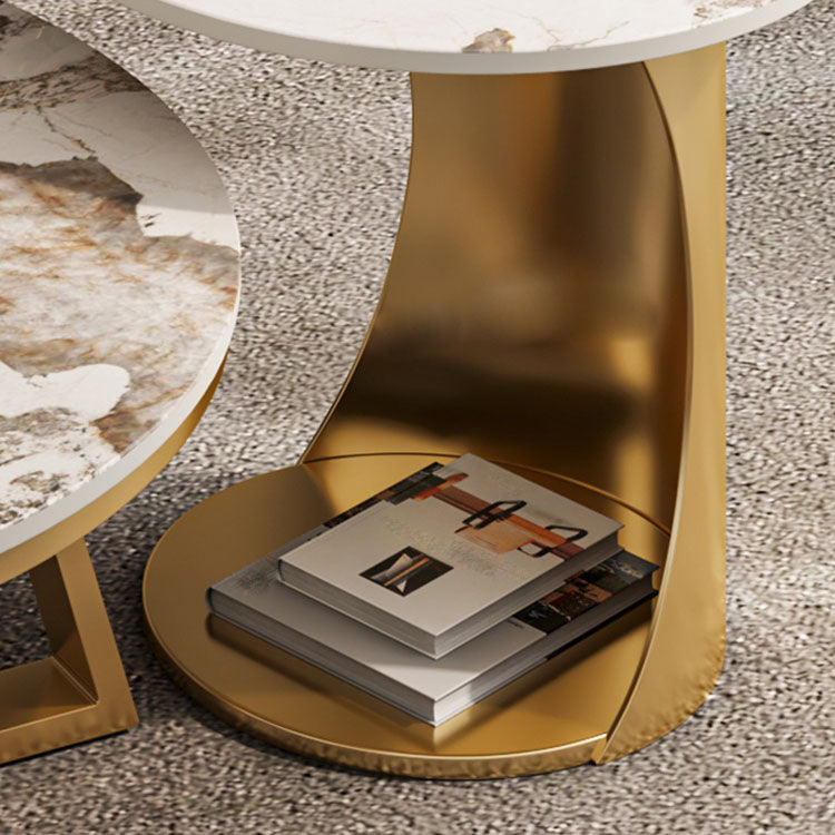 Frame Round Coffee Table Slate Top Coffee Coffee or End Table