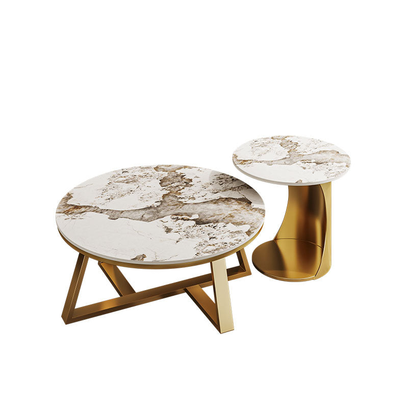 Frame Round Coffee Table Slate Top Coffee Coffee or End Table