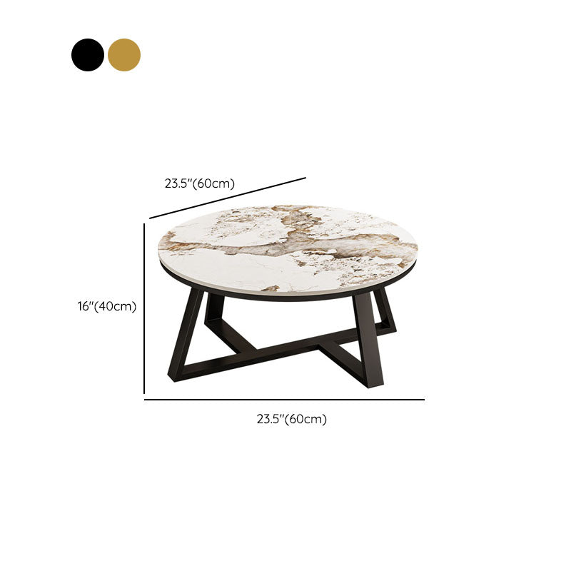 Frame Round Coffee Table Slate Top Coffee Coffee or End Table