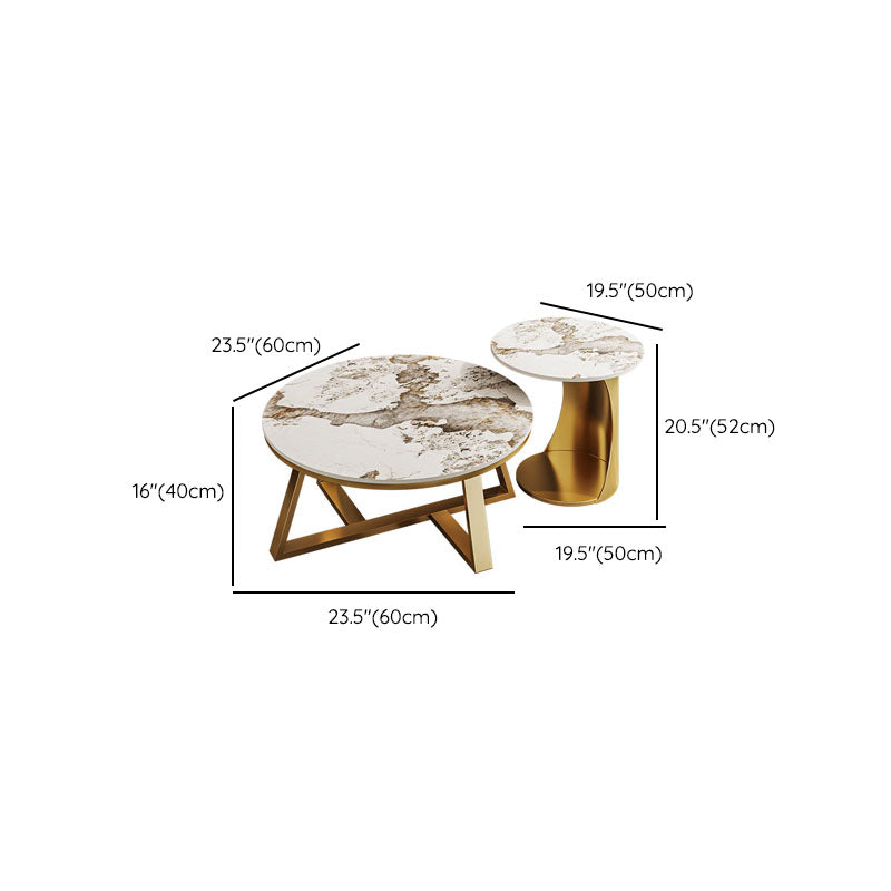Frame Round Coffee Table Slate Top Coffee Coffee or End Table