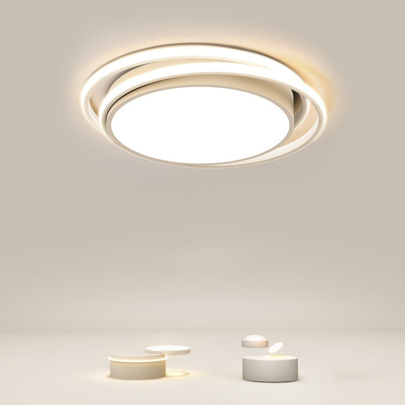 Modernism Single White Flush Mount Lighting Unique Ceiling Light for Bedroom