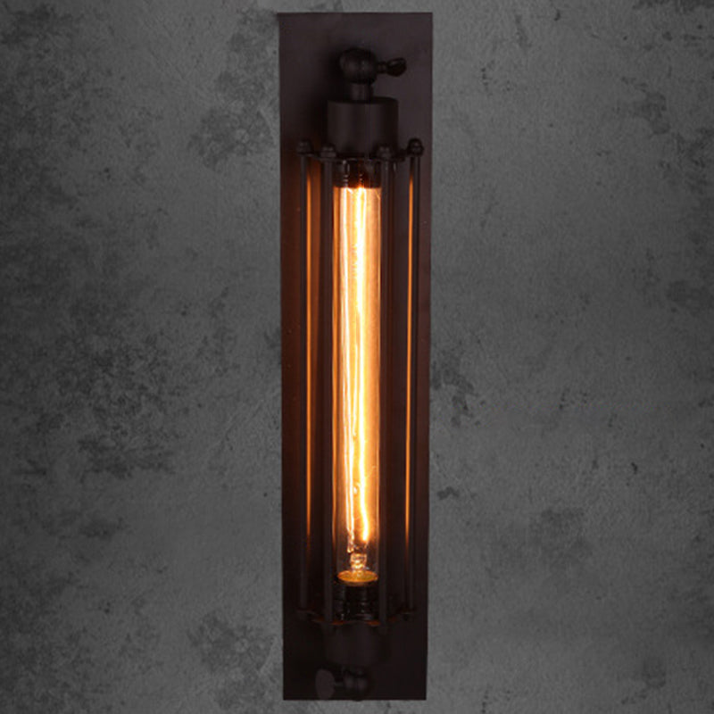 Metal Geometric Sconces Indoor Industrial 1 Light Wall Light Fixture