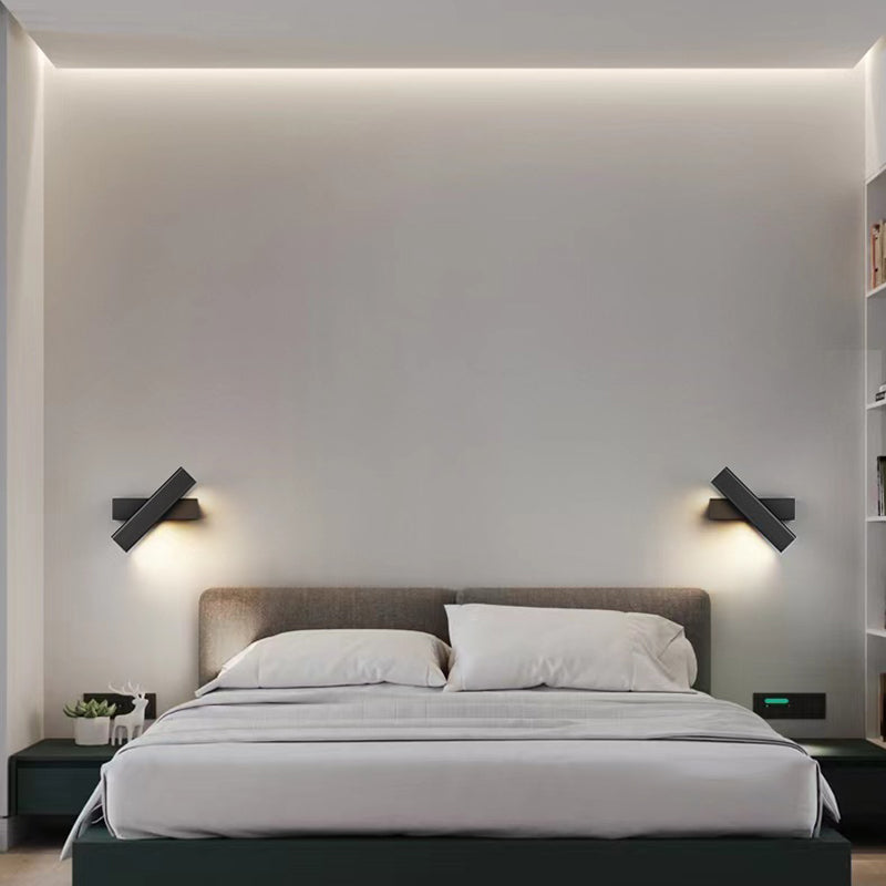 Metal Linear Sconces Indoor Contemporary 1 Light Wall Light Fixture