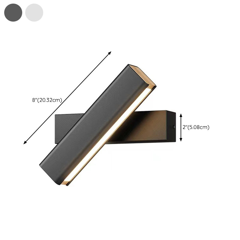 Metal Linear Sconces Indoor Contemporary 1 Light Wall Light Fixture