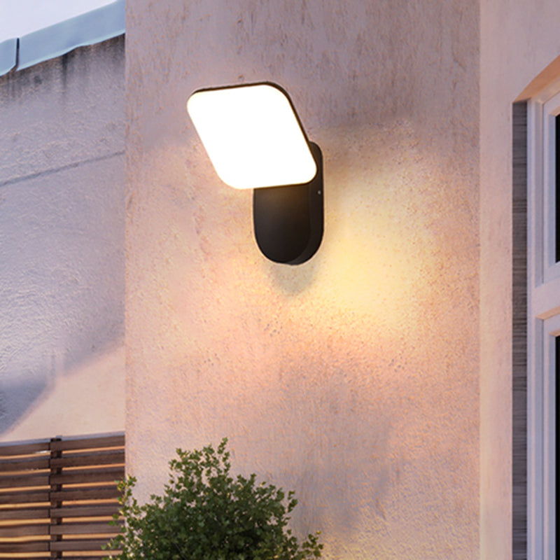 Simple Wall Sconce Waterproof Outdoor Sconce Light Fixture with Metal