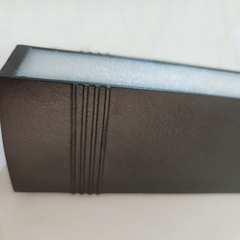 Simple Wall Sconce Rectangle Outdoor Sconce Light Fixture in Black