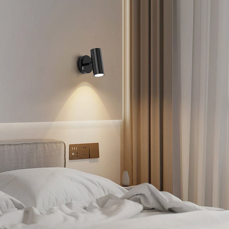 Modernism Pivoting Wall Sconce Cylinder Reading Wall Light for Bedroom