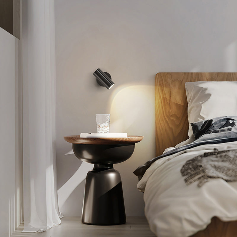 Modernism Pivoting Wall Sconce Cylinder Reading Wall Light for Bedroom