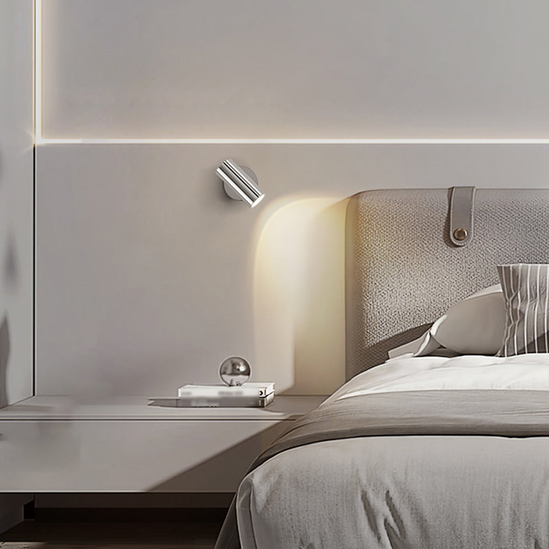 Modernism Pivoting Wall Sconce Cylinder Reading Wall Light for Bedroom