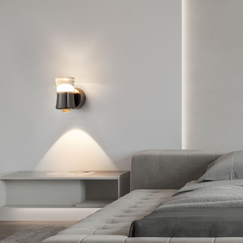 Modernism Wall Sconce Black Sconce Lighting with Metal for Bedroom