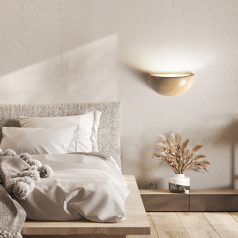 Contemporary Wall Light Fixture Marble Wall Light Sconce for Bedroom