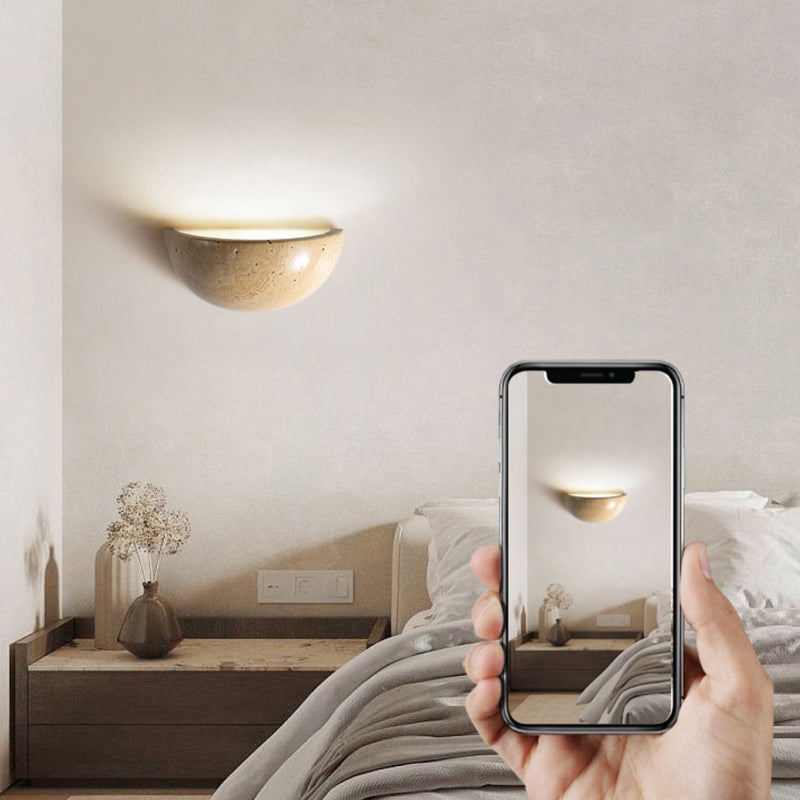 Contemporary Wall Light Fixture Marble Wall Light Sconce for Bedroom