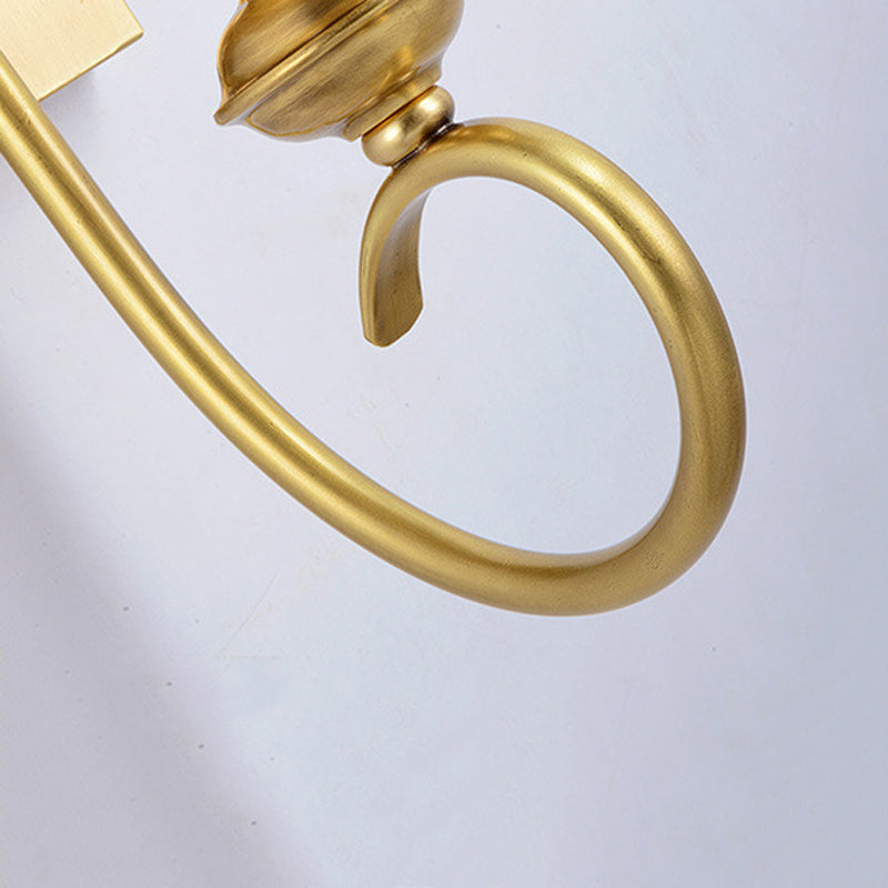 Geometric Shape Glass Wall Lighting Industrial Style 1 Light Wall Mounted Light in Gold