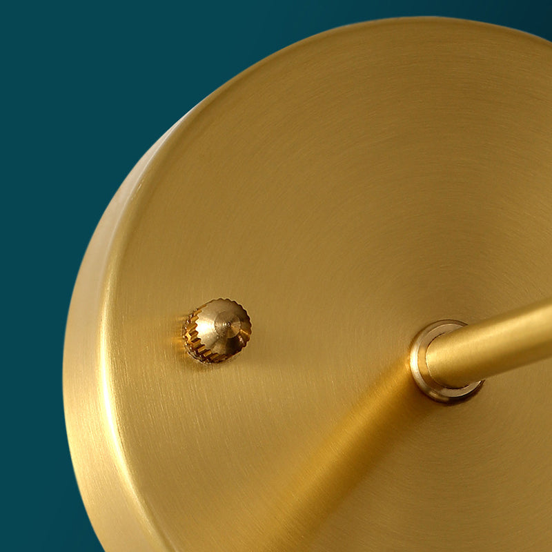 Ball Shape Metal Wall Lighting Modern Style 1-Light Wall Mounted Light in Gold