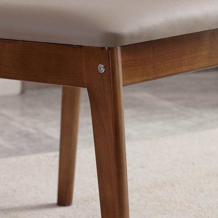 Upholstered Kitchen Side Chair Modern Style Open Back Armless Chair