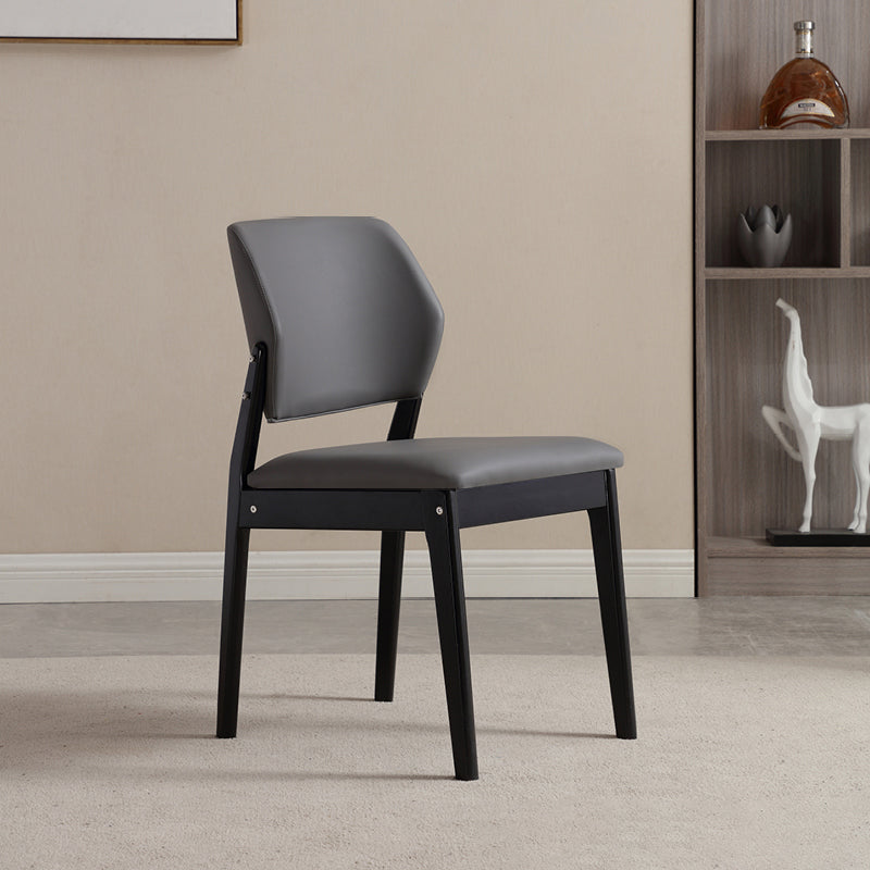 Upholstered Kitchen Side Chair Modern Style Open Back Armless Chair