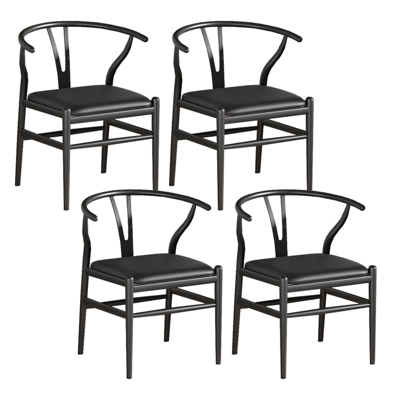 Industrial Style Dining Chairs Iron Arm Dining Chairs for Kitchen Use