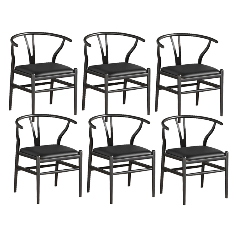 Industrial Style Dining Chairs Iron Arm Dining Chairs for Kitchen Use