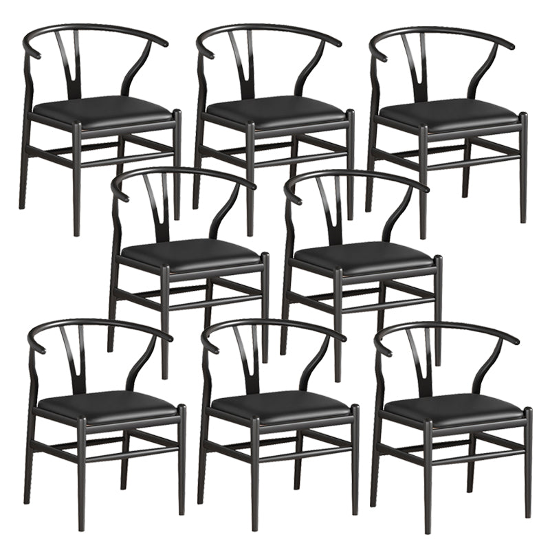 Industrial Style Dining Chairs Iron Arm Dining Chairs for Kitchen Use