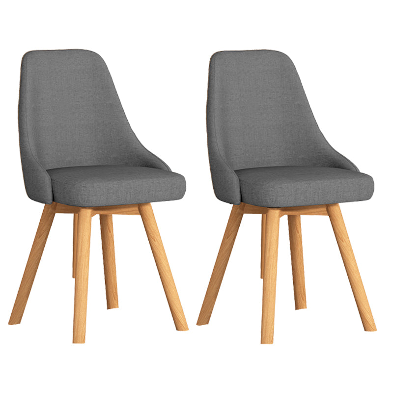 Solid Wood Dining Chair Modern Style Swivel Side Chair for Dining Room