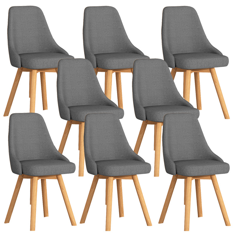 Solid Wood Dining Chair Modern Style Swivel Side Chair for Dining Room