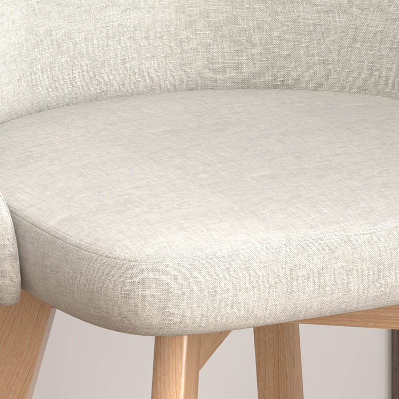Solid Wood Dining Chair Modern Style Swivel Side Chair for Dining Room