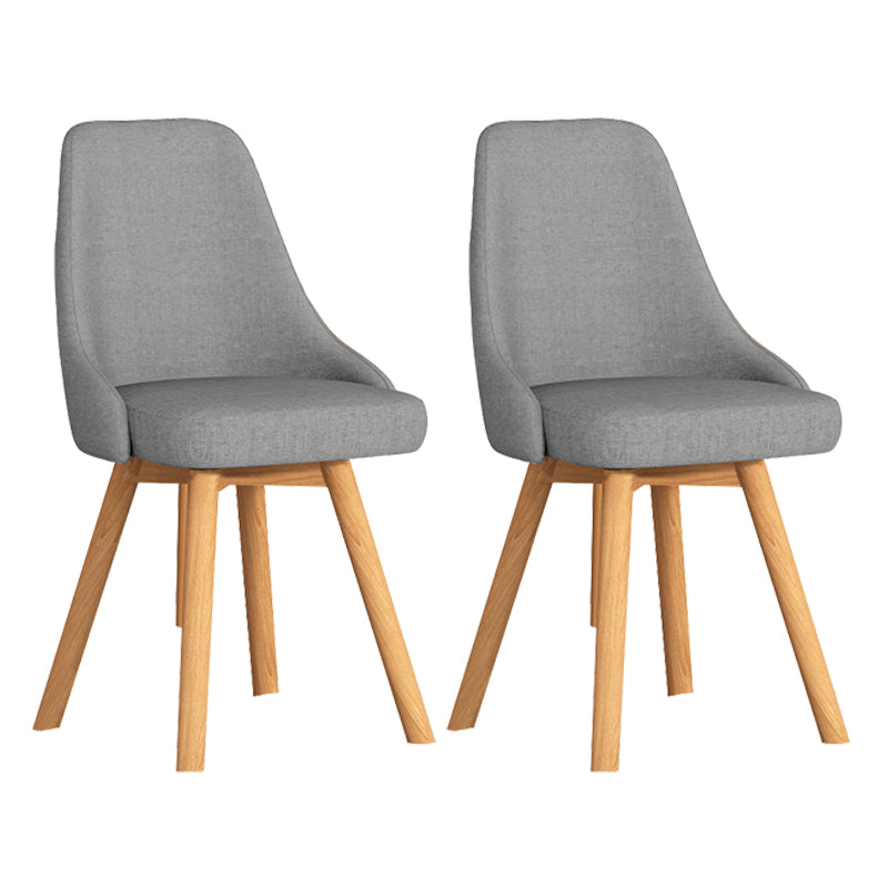 Solid Wood Dining Chair Modern Style Swivel Side Chair for Dining Room