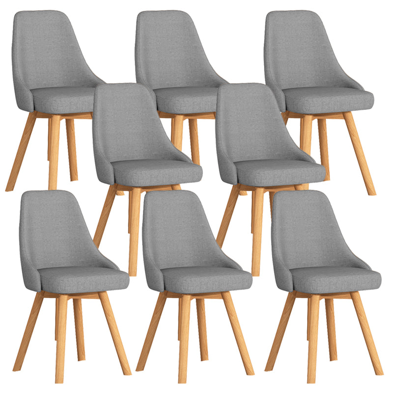 Solid Wood Dining Chair Modern Style Swivel Side Chair for Dining Room