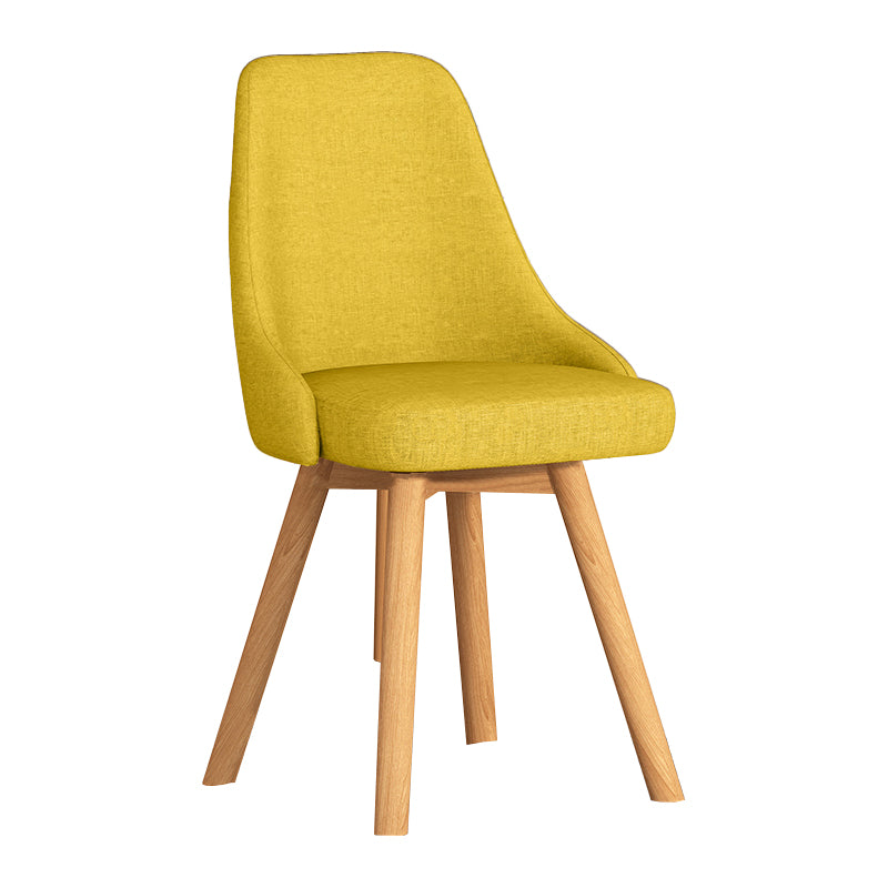 Solid Wood Dining Chair Modern Style Swivel Side Chair for Dining Room