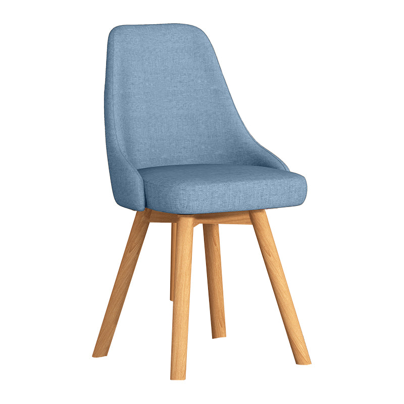 Solid Wood Dining Chair Modern Style Swivel Side Chair for Dining Room