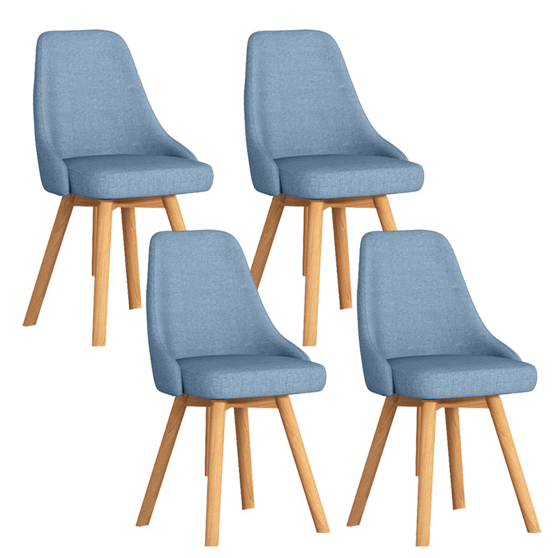 Solid Wood Dining Chair Modern Style Swivel Side Chair for Dining Room