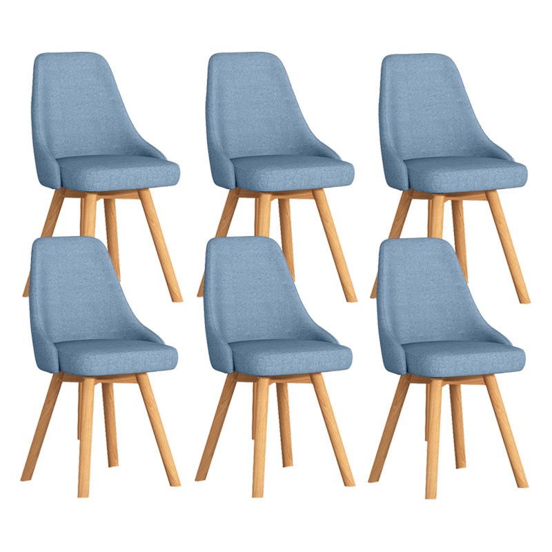 Solid Wood Dining Chair Modern Style Swivel Side Chair for Dining Room