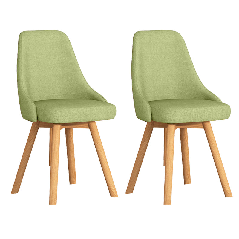 Solid Wood Dining Chair Modern Style Swivel Side Chair for Dining Room