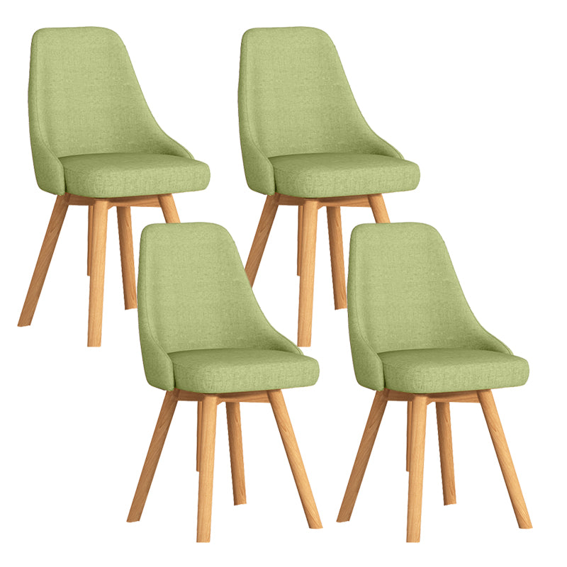 Solid Wood Dining Chair Modern Style Swivel Side Chair for Dining Room