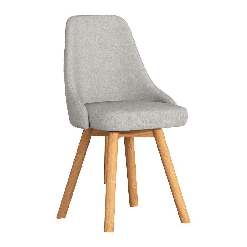 Solid Wood Dining Chair Modern Style Swivel Side Chair for Dining Room