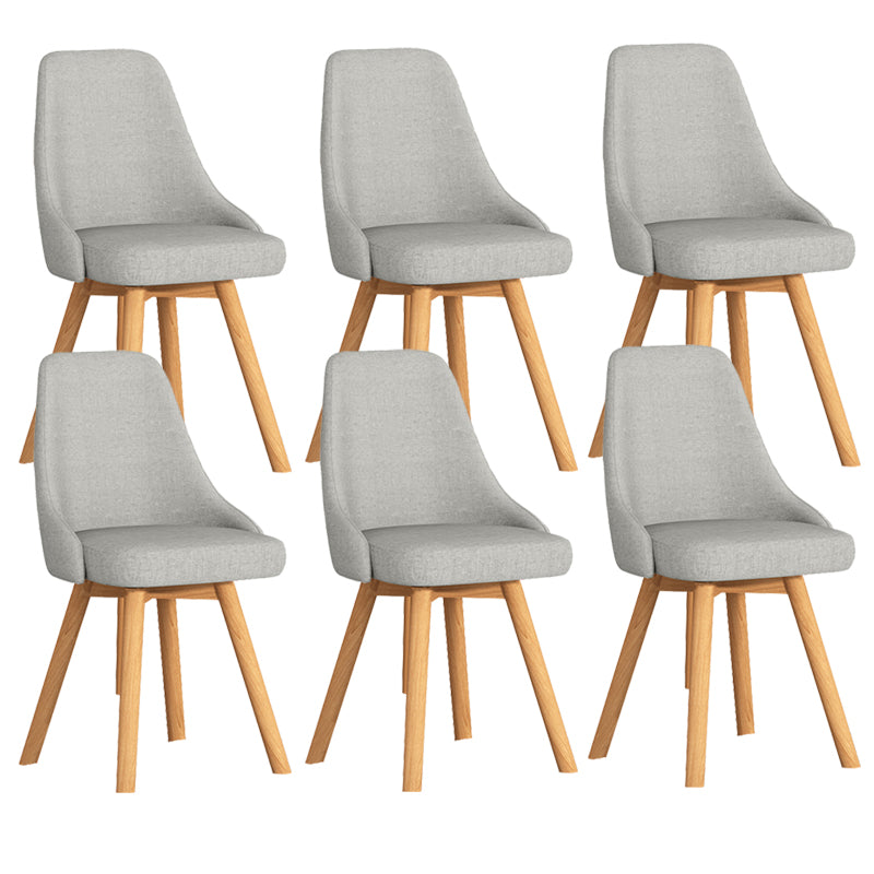 Solid Wood Dining Chair Modern Style Swivel Side Chair for Dining Room