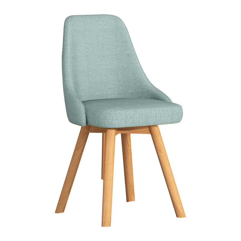 Solid Wood Dining Chair Modern Style Swivel Side Chair for Dining Room
