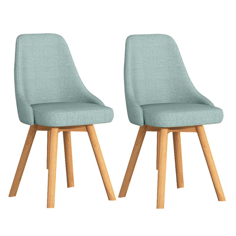Solid Wood Dining Chair Modern Style Swivel Side Chair for Dining Room