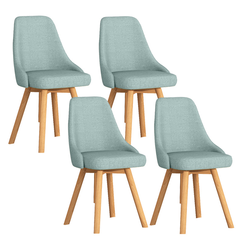 Solid Wood Dining Chair Modern Style Swivel Side Chair for Dining Room